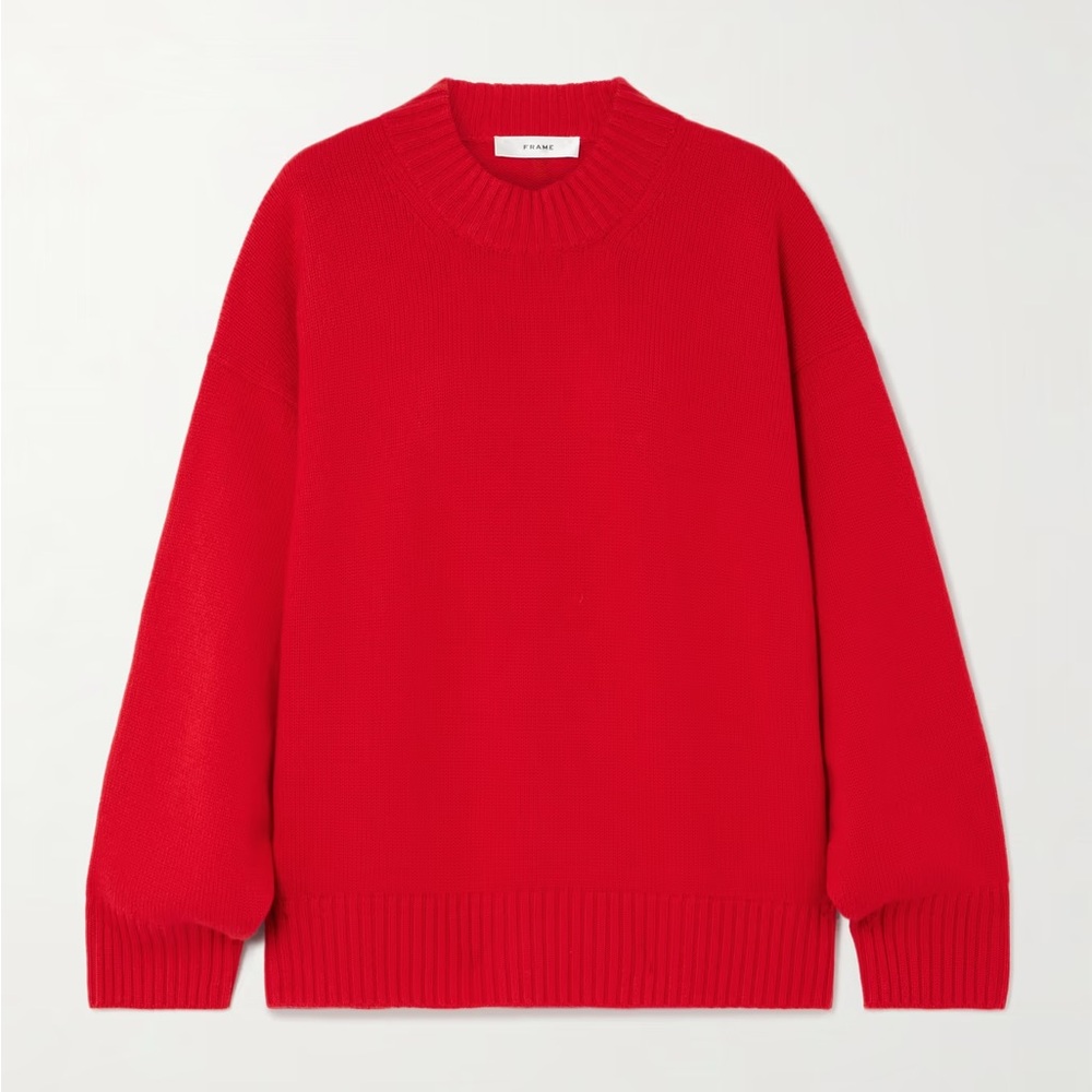 FRAME 100% cashmere red sweater